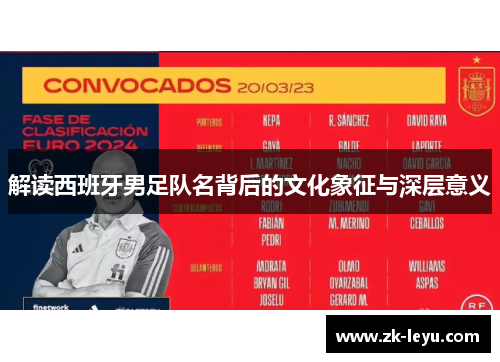 解读西班牙男足队名背后的文化象征与深层意义