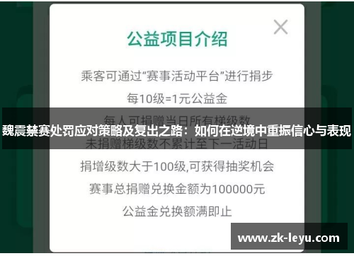 魏震禁赛处罚应对策略及复出之路：如何在逆境中重振信心与表现